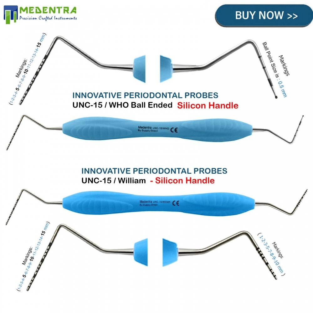 Probes Periodontal CP-15 UNC WHO Williams | Perio Marking Dental Instruments
