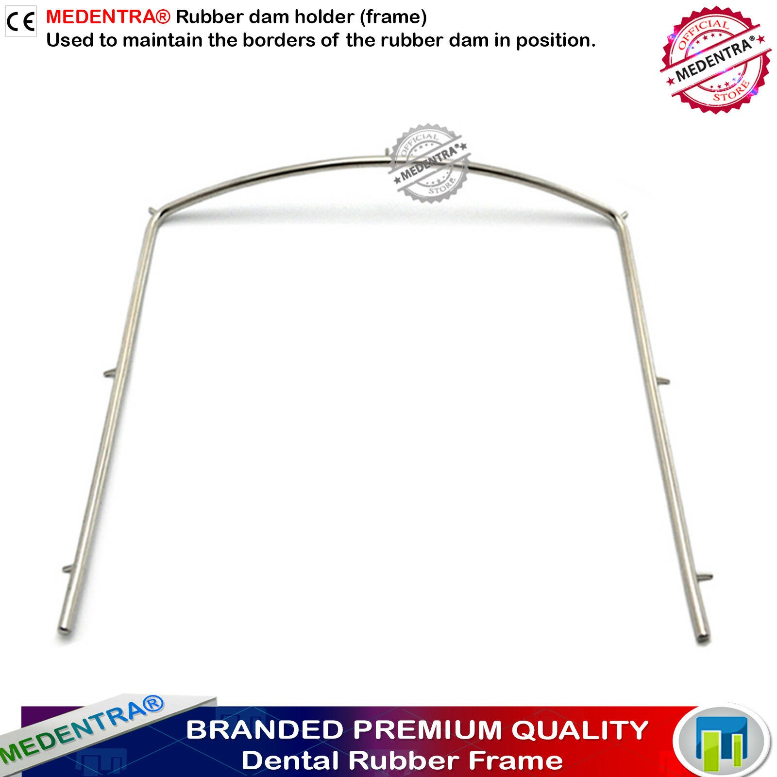  Rubber Dam Frame Medium 5" x 5" Endodontic Rubber Dam Instruments