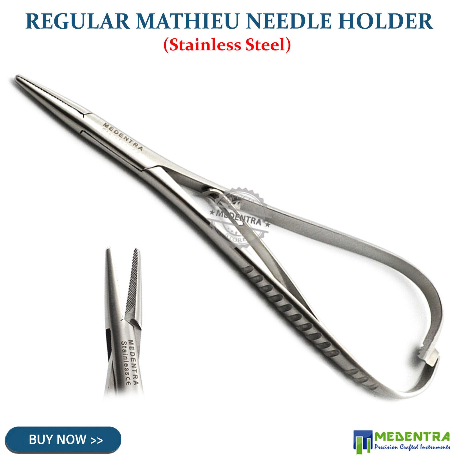 Mathieu Ligtaure Elastic Placing Pliers Holder Driver Elastomeric Forceps