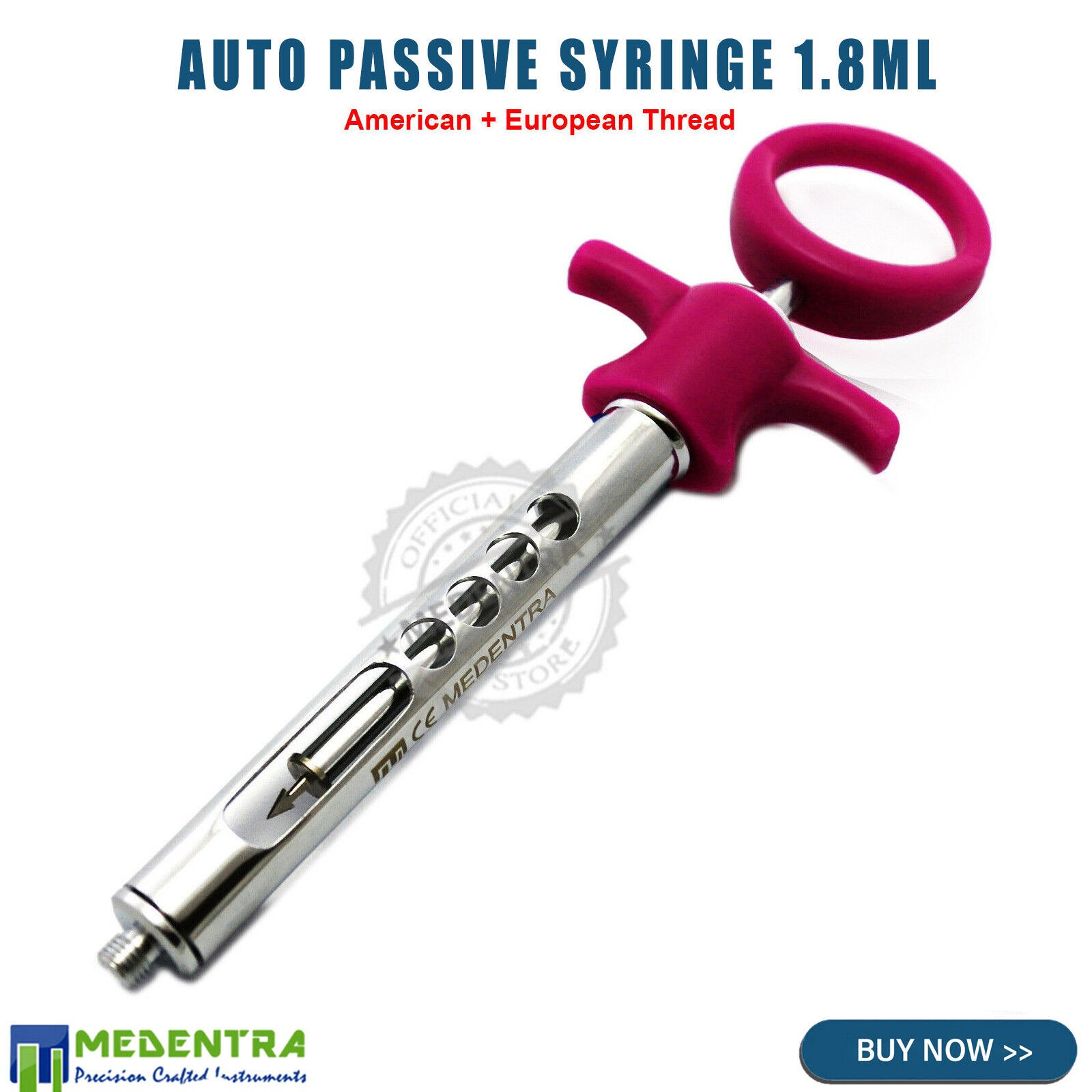 Cartridge Anesthesia Self Intake Smoke Detector Syringe 1.8Ml Dental Syringes Surgical