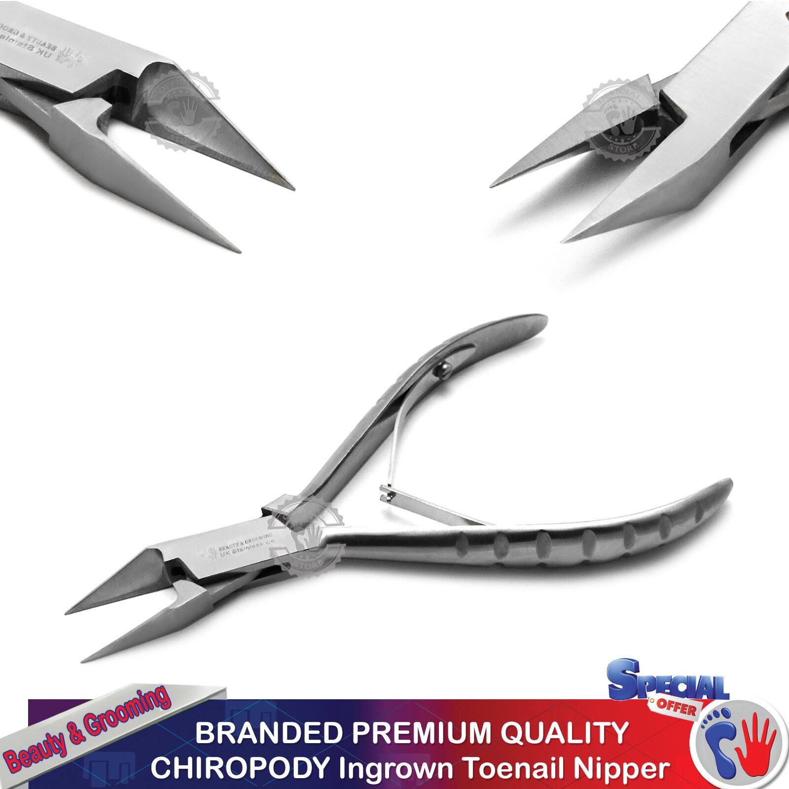Professional Manicure Pedicure Nail Cutter Clippers Nippers for Thick Nails NEW