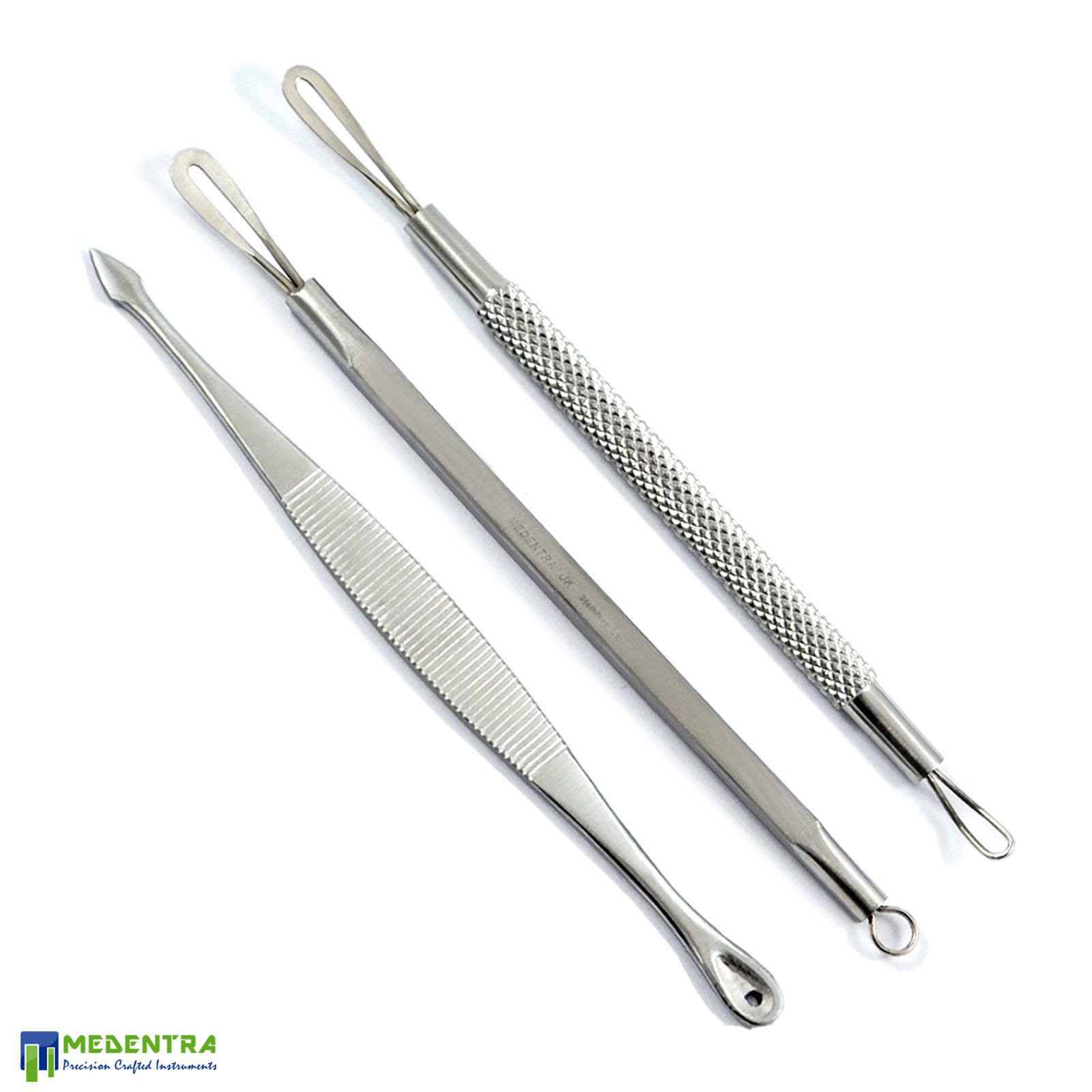 Facial Extractor Comedones Popping Blackhead Remover Kit Acne Removal Pimple New