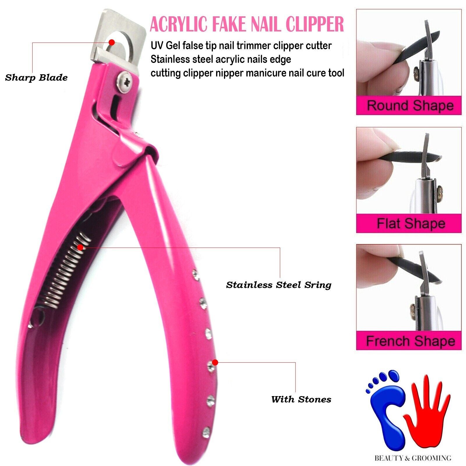 Pet Dog Cat Nail Toe Claw Clippers Scissor Trimmer Shear Grooming