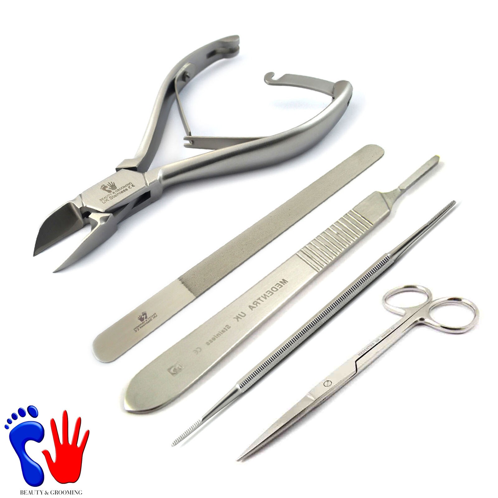 Podiatrist Toenail Thick Nail Scissors Diamond Deb Podiatry Kit