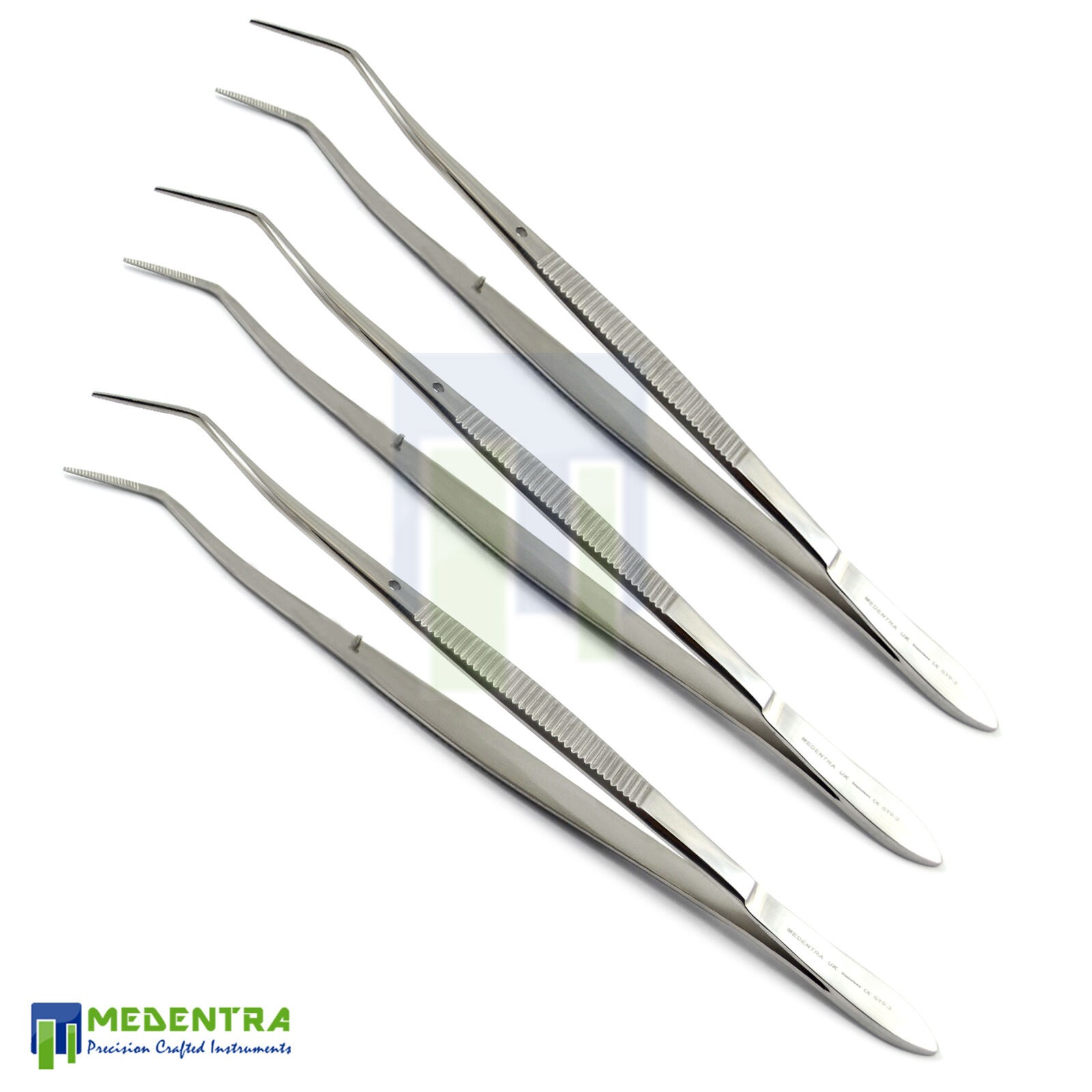 Meriam Cotton Tweezers Dressing Forceps Serrated Points 3 Pcs Deal