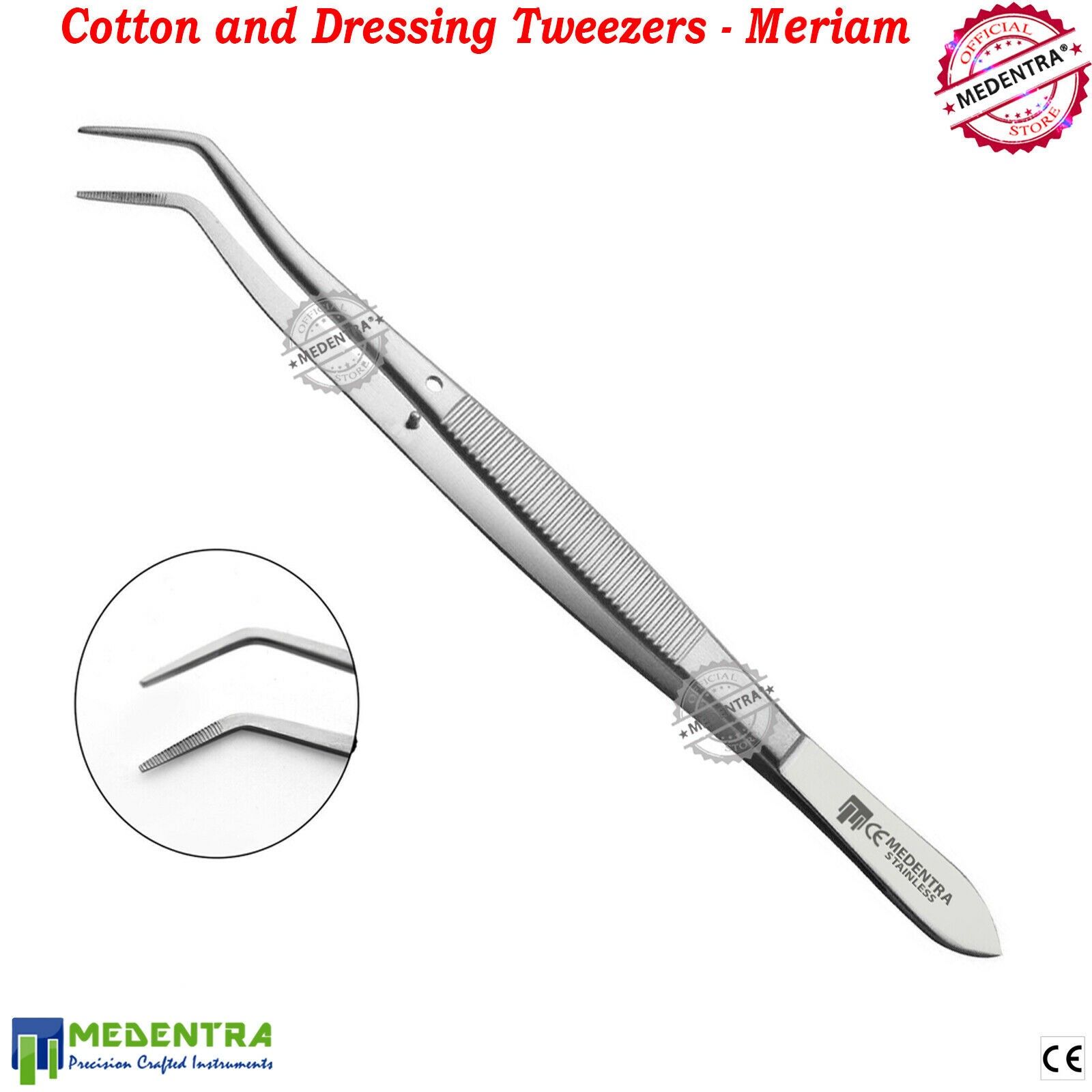 Meriam Dressing Tweezers Pliers Forceps Dental Instruments 15 cm