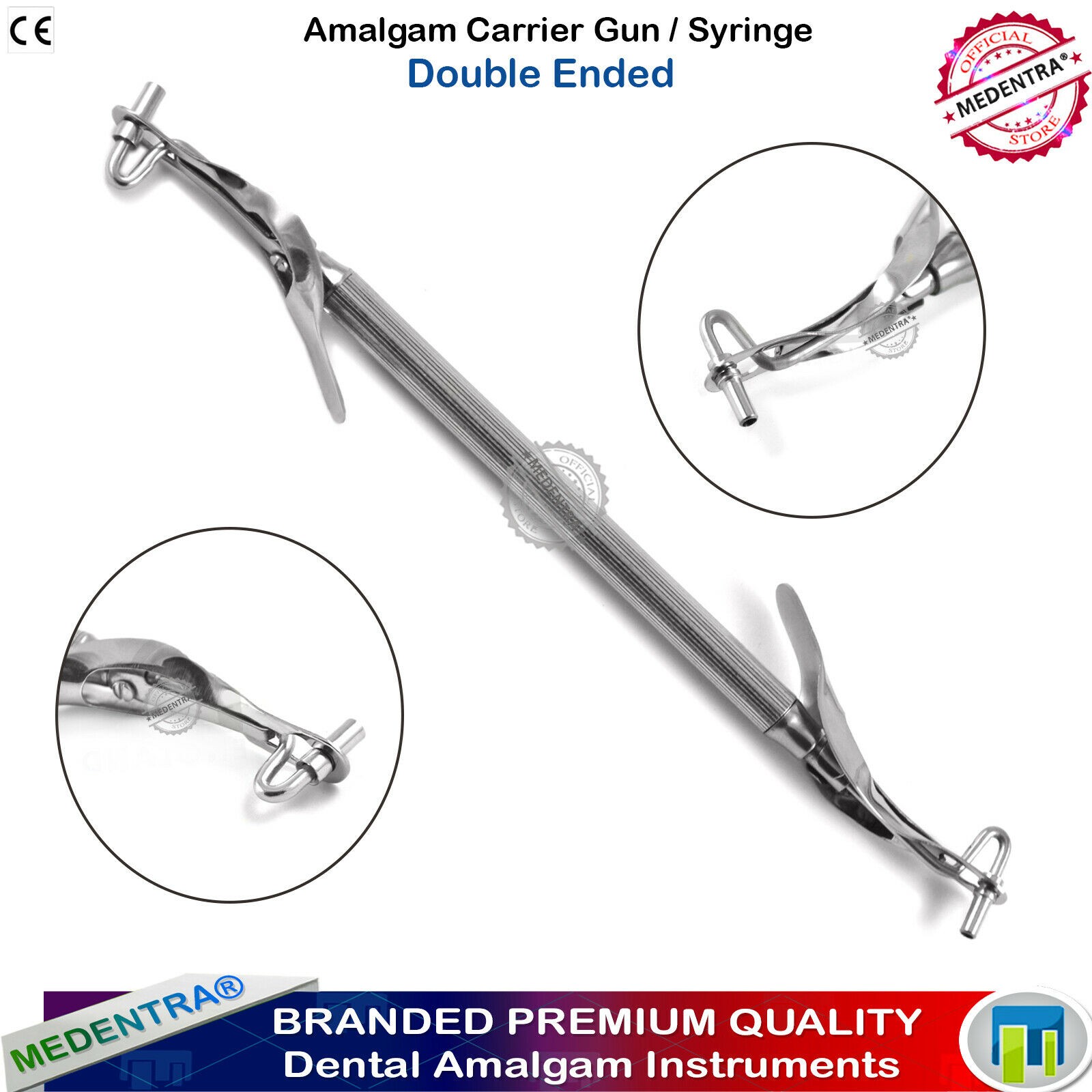 Amalgam Carrier Amalgam Gun Double Ended 2.5 mm Restorative Dentistry