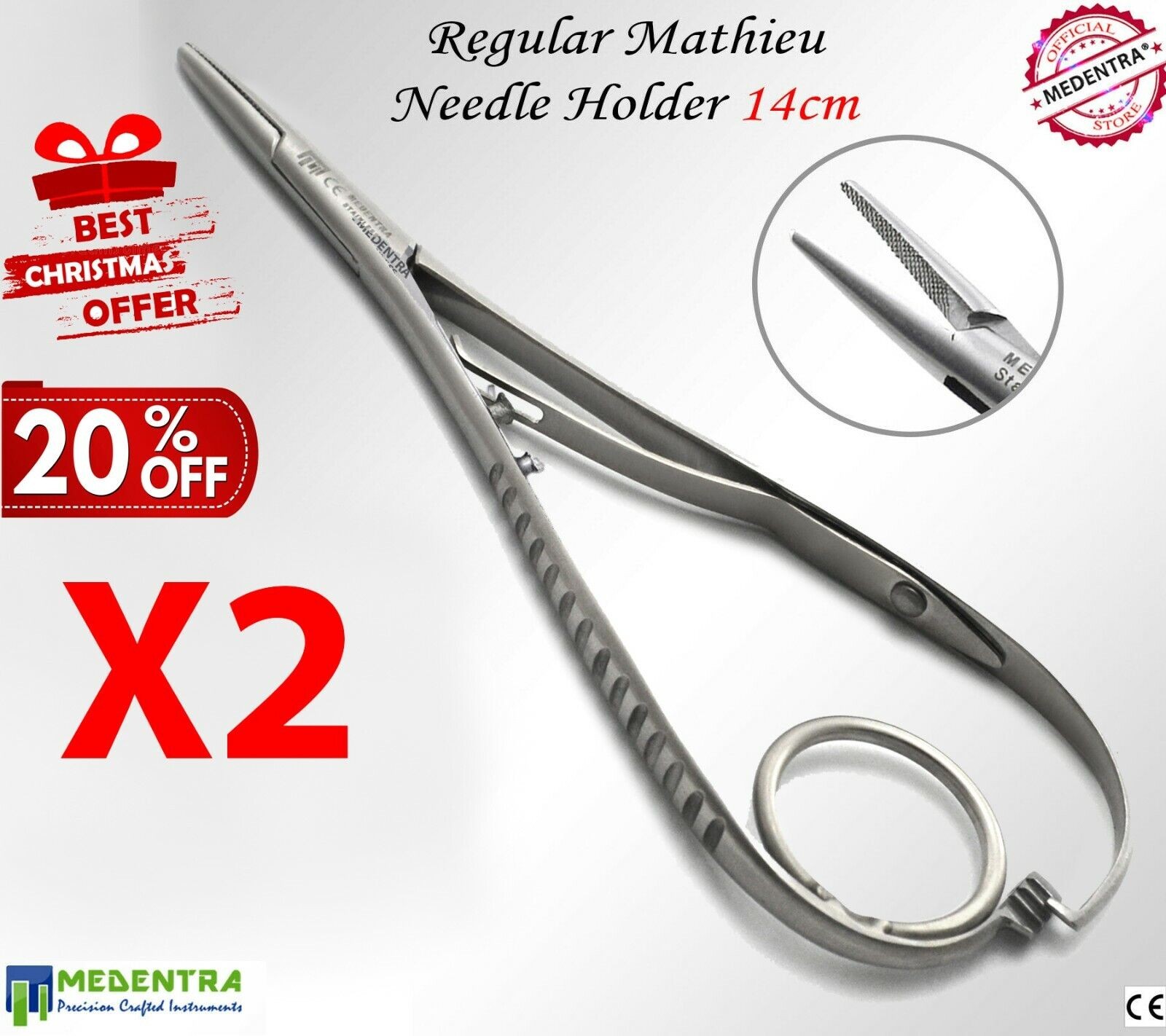 2X Mathieu Ring Holder 5.5" Plier Dental Surgical Orthodontic Instruments