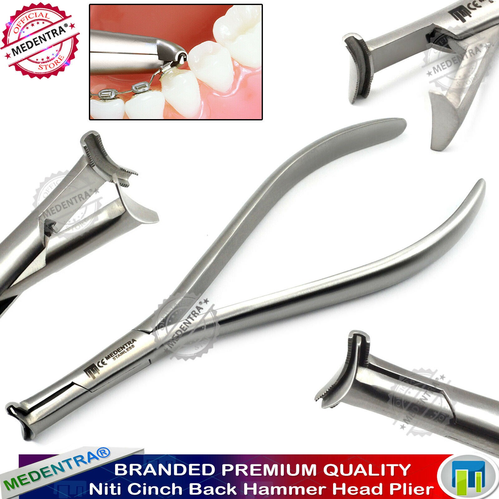 Hammer head Orthodontic Pliers Hammerhead Pliers Zange Zahntechnik KFO
