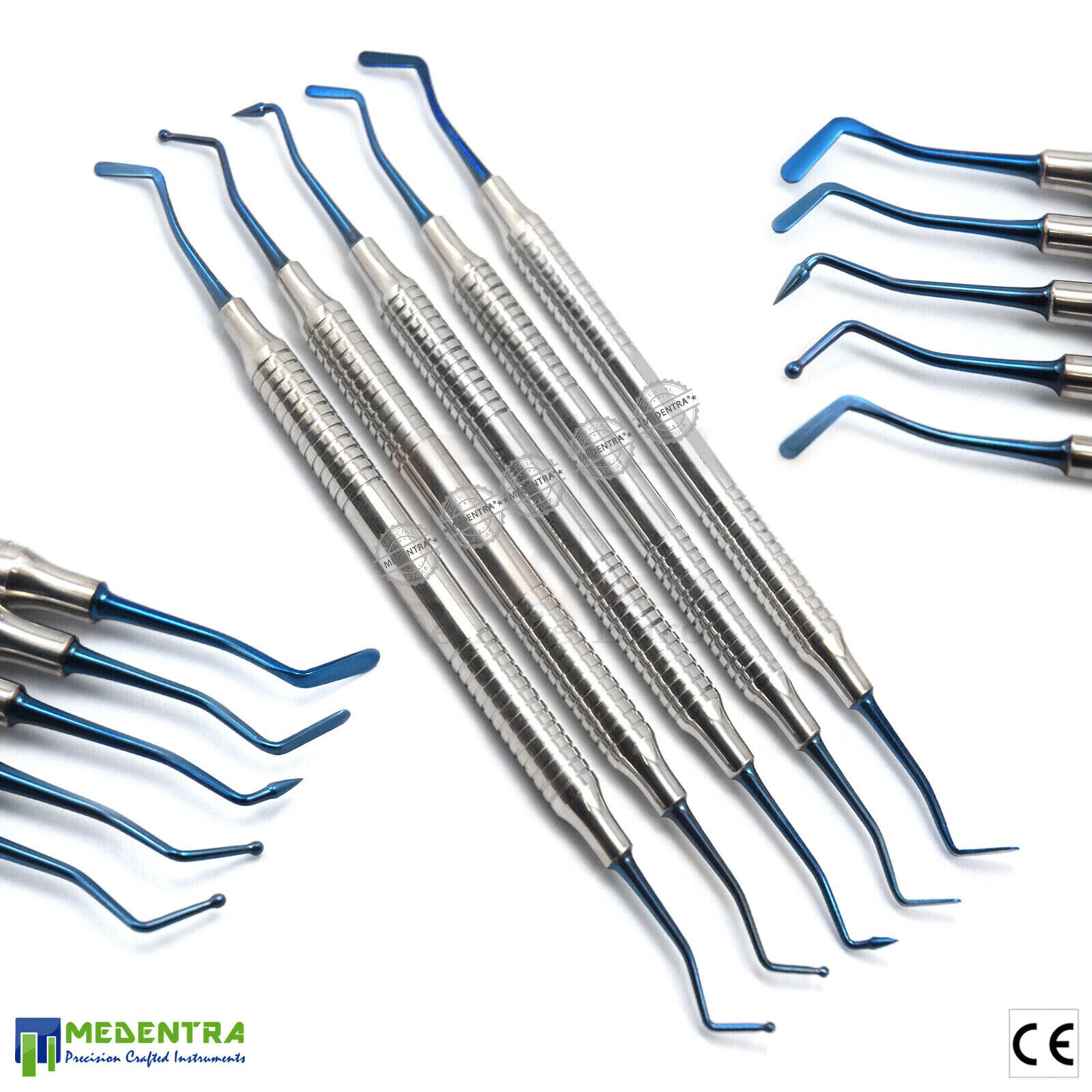 MEDENTRA Professional Blue Coating Compsoite Instruments Posterior Anterior New