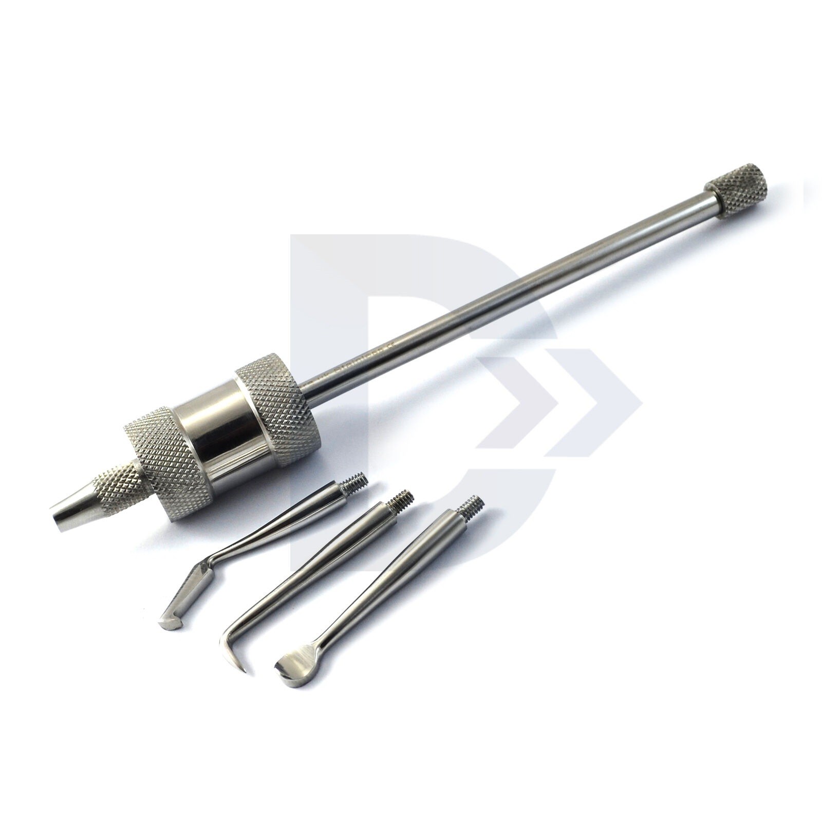Restorative Manual Crown Remover Bridges Gun +3 Heads Dental Surgical Instrument