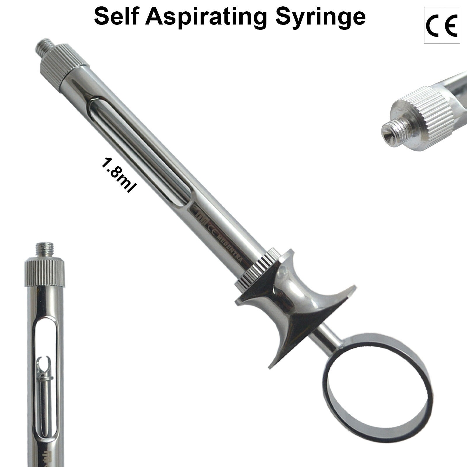 MEDENTRA DENTAL SYRINGE FOR ANESTHESIA Dental Syringes 1 Rings Dentist 1.8ml