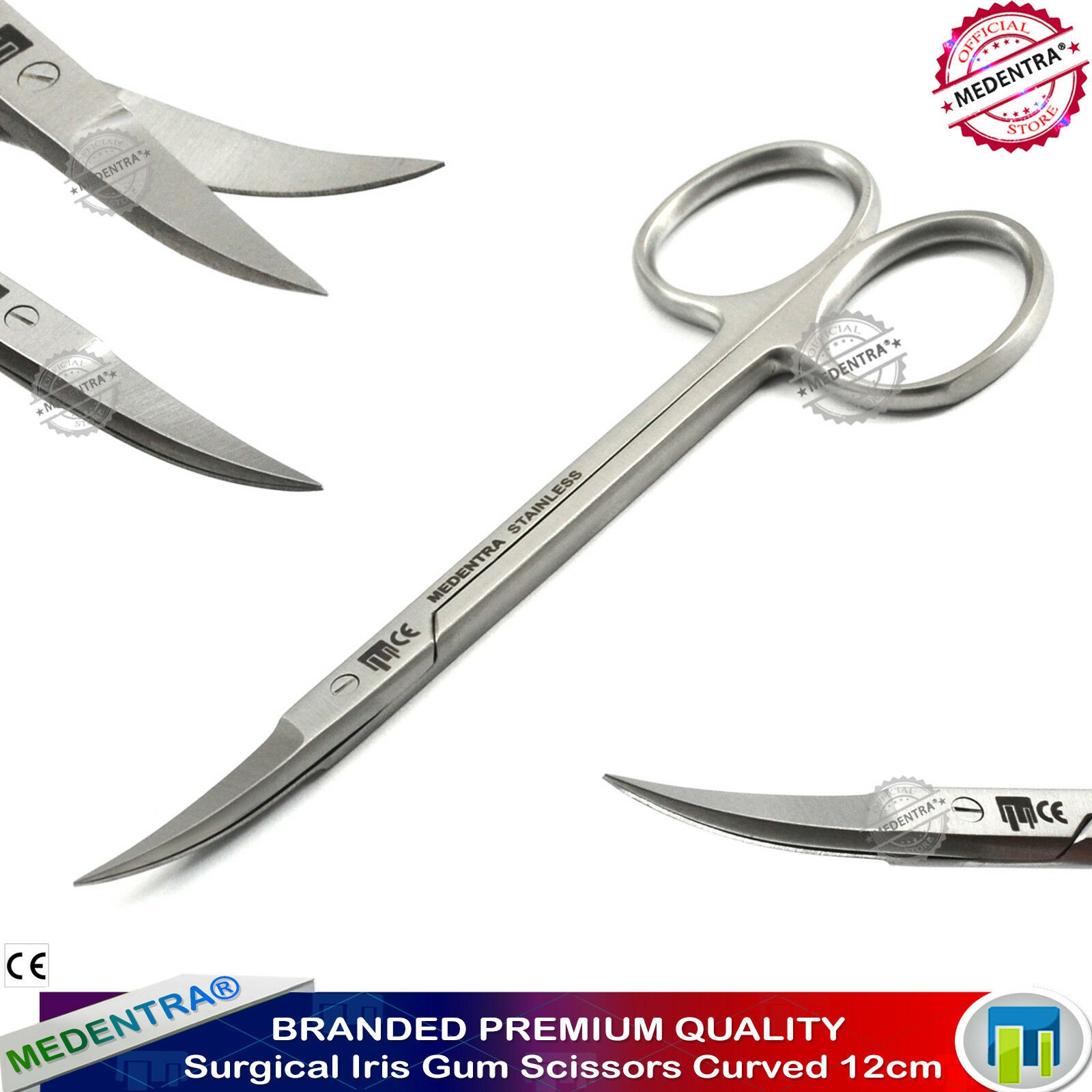 Iris Scissor Dental Surgical Scissors Gum Tissue Scissor Curved Sharp