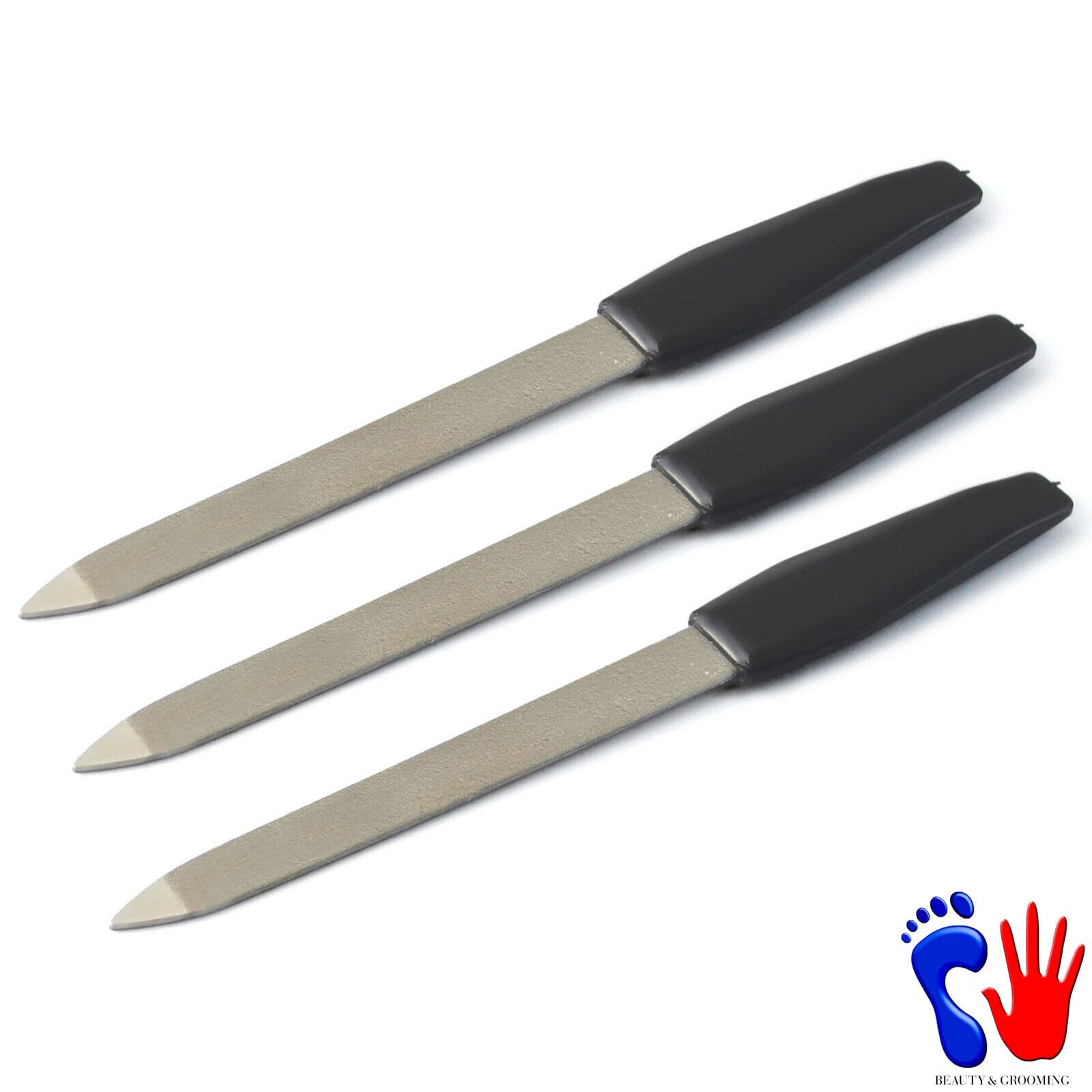 Toe Nail File Ingrown Nail Care Double Sided Chiropody Podiatry Satin Edge 3pcs