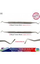 Margin Trimmers Distal Mesial Gum Surgery Trimming Gingival Instruments Set of 2