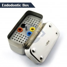 Dental Endo Box Block Bur Files Holder Holes Sterilization Endodontic Organizer