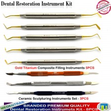 DENTIST RESTORATION GREENSTEIN WAX-CERAMIC SCULPTURING COMPOSITE INSTRUMENTS KIT