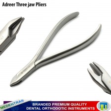Aderer Mini Three Prong Triple Beak Three Jaw Clasp Adjusting Pliers Orthodontic Lab