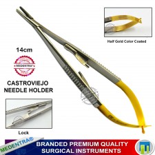 Castroviejo Needle Holder Driver Suture Needles Holding Forceps TC