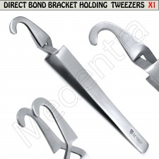 Orthodontic Bracket Placer Holding and Bonding Tweezers