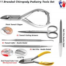 Podiatry Pedicure Set Thick Toenail Clippers Nipper Scissors Nail Care Files