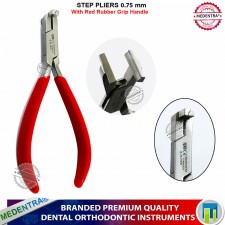 Ortho Dental 0.75 mm Step Pliers Arch wire Bending Detailing Plier Silicone Grip Handle