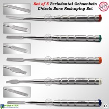 MEDENTRA® Periodontal Ochsenbein Chisels Ridge-Splitting-Chisel 5 Pcs