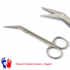 Cuticle/Toe Nail Scissors Pedicure Angled Thick Nails Trimmer Manicure Tijeras