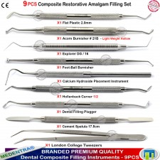 Dental Amalgam Restorative Pluggers Burnishers Flat Plastic Instruments Scalers