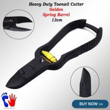 Toenail Clipper Chiropody Thick Fungus Ingrown Nails Cuts Golden Barrel Spring