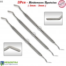 SPATULA HEIDEMAN 3MM DENTAL COMPOSITE FLAT PLASTIC FILLING SPATULAS HEIDEMANN 3X