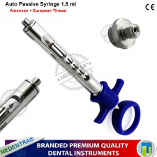 Dental Anesthetic Self Aspirating Syringe 1.8ml Auto Passive Anaesthesia Local