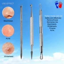 Professional Blackheads Removal Tools Kit Acne Pimple Spot Comedones Extractors