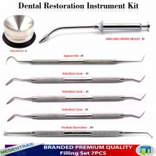 Dental Amalgam Instruments Filling Composite Plastic Restorative Placement Kit