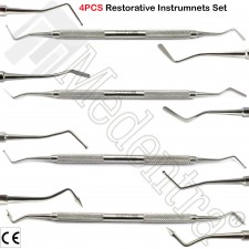 Dental Restorative Dentistry Tools Instruments Composites Set of 4 Burnishers CE