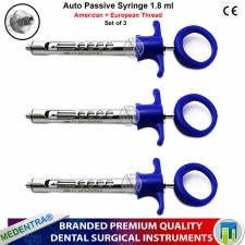 Professional Dental Syringes Cartridge Anesthetic Self Aspirating Syringe 1.8 ml