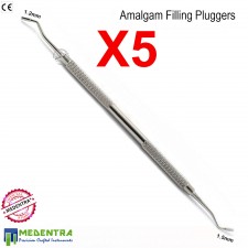 5PCS Composite Pluggers 1.2mm - 1.5mm Amalgam Filling Instruments Restorative