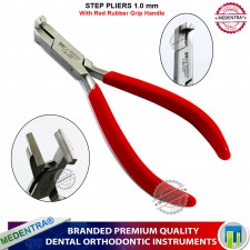 Ortho Dental 1 mm Step Pliers Arch wire Bending Detailing Plier Silicone Grip Handle