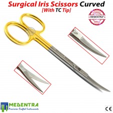 Iris Scissor Curved TC Tissue Trimming Suture Removal Shears Trauma Bandage