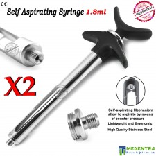 1.8ml Professional Dental Syringes Self Aspiration Anesthetic Cartridge