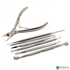 Pedicure Tweezers for Ingarnite Nails Blackheads Facial Solvent Extractor