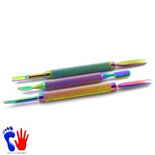3pcs Cuticle Remover Toenail Lifter Tools Gauges Pusher Under Nail Care Colored