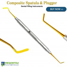 Composite Instrument Gold Tips Restorative Plugger Spatula
