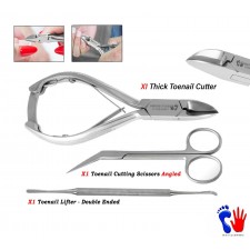 Podiatry Set Toenail Cuts Lifter Toe Nail Cuticles Trimming Scissors Salon Spa