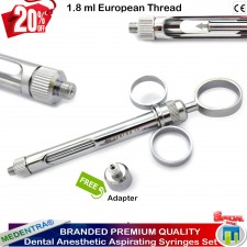 Anesthesia Syringe Aspirant Syringes 1.8ml Anesthetic Aspiration Syringes
