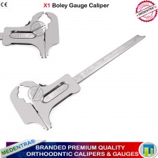 BOLEY DENTAL SLIDING GAUGE VERNIER CALIPER, ORTHODONTIC INSTRUMENTS, RUBBER DAM