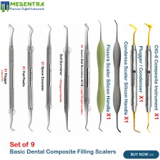 Dental Amalgam Restorative Pluggers Burnishers Scalers Flat Plastic Instrument
