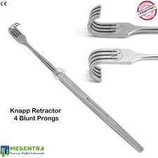 Knapp Retractor 4 Prongs Blunt 16cm Surgical Ophthalmic ENT Medical Instruments