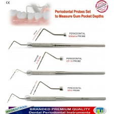 Periodontal Probes Williams, CP15, WHO, Sondes Dental Pocket Depth