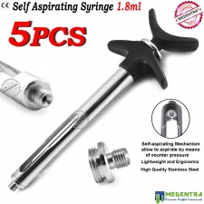 Medentra Self Aspirating Anesthesia Syringe Dental Tools 1.8ml